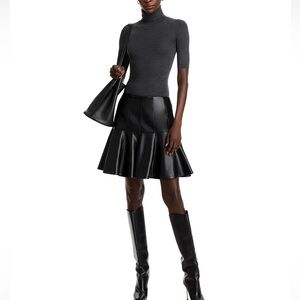 Bagatelle Faux Leather mini skirt. Size S. NWT